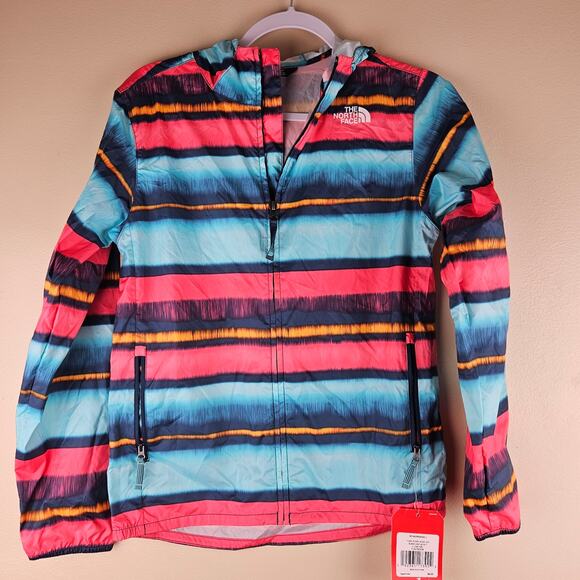 The North Face Full Zip Colorful Wind Breaker Jacket Size Youth Large 14/16 - Picture 1 of 5